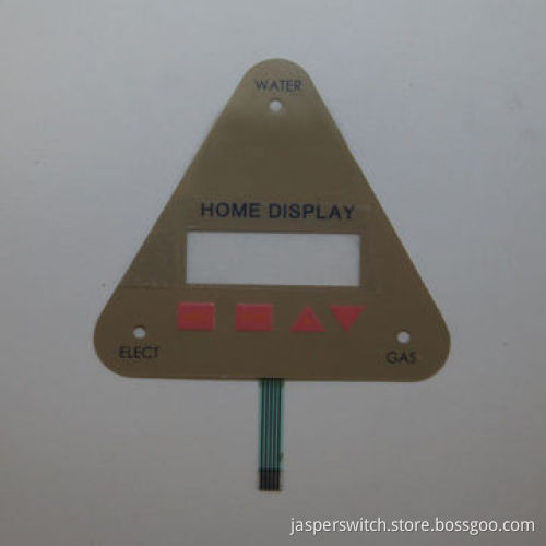 Triangle Membrane Switch Keypad with Flat Cable and Transparent Window